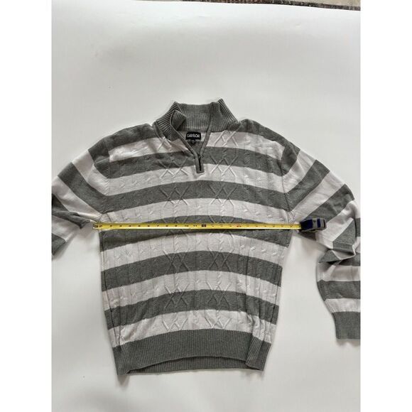 Carbon Cable Knit Sweater Mens XXL 100% Cotton‎ - Picture 3 of 9